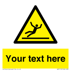 Custom Figure Slipping Sign